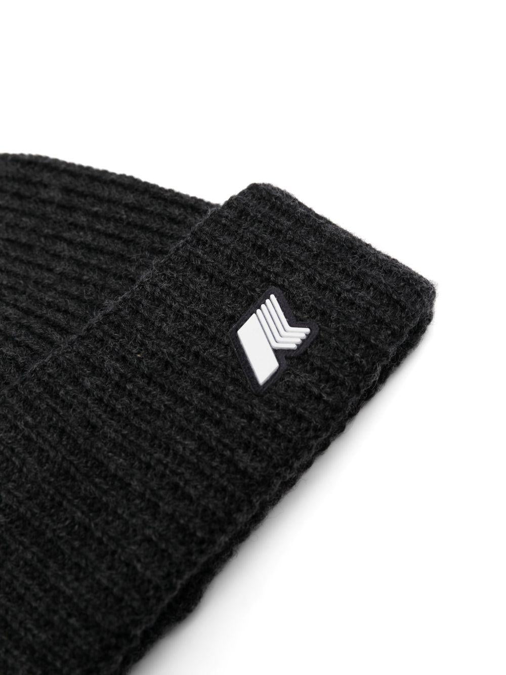 Berretto per bambini K - Way Kids nero con applicazione con logo - Rubino Kids