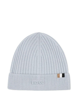 Boss Kids blue hat with logo detail for children