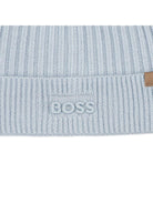 Berretto per bambino Boss Kids azzurro con dettaglio logo - Rubino Kids