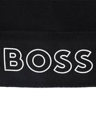 Berretto per bambino Boss Kids nero con ricamo - Rubino Kids
