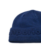 Berretto per bambino Emporio Armani Kids blu con logo - Rubino Kids