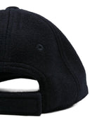 Berretto per bambino Emporio Armani Kids blu con logo ricamato - Rubino Kids