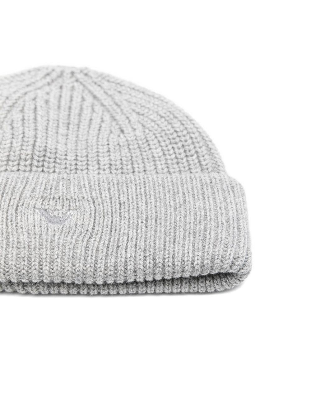 Berretto per bambino Emporio Armani Kids grigio con logo ricamato - Rubino Kids