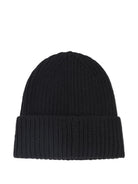 Berretto per bambino Hugo Kids nero con logo ricamato sul davanti - Rubino Kids