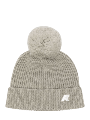 Berretto per bambino K-Way Kids beige con pompon
