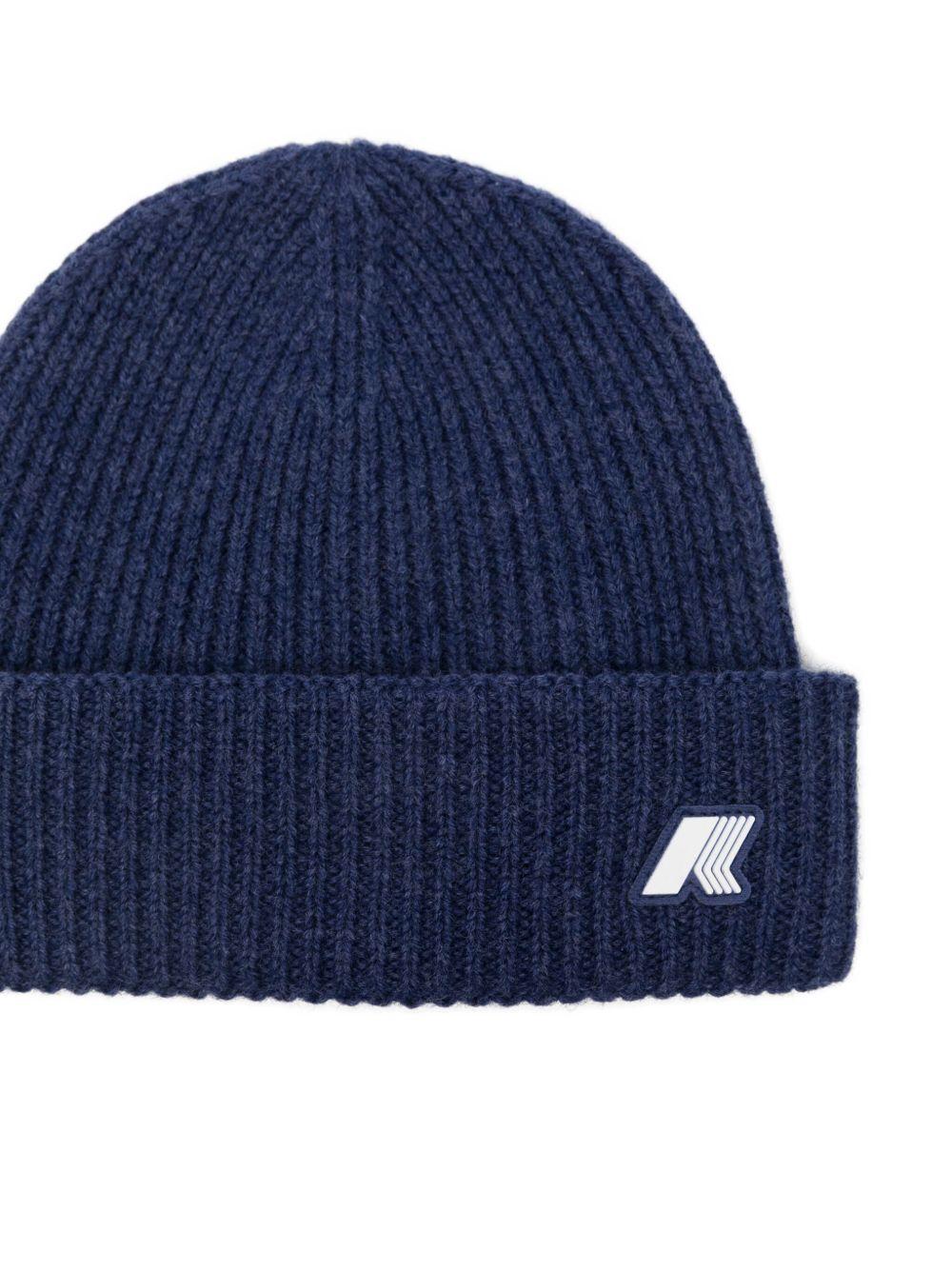 Berretto per bambino K - Way Kids blu con applicazione con logo - Rubino Kids