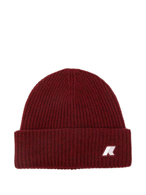 Berretto per bambino K-Way Kids rosso con applicazione con logo