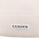 Berretto per bambino Laneus Kids beige con etichetta con logo - Rubino Kids