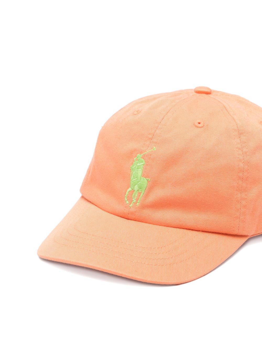 Berretto per bambino Polo Ralph Lauren Kids arancione con logo ricamato - Rubino Kids