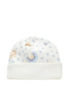 Berretto per neonata Monnalisa bianco con stampa - Rubino Kids