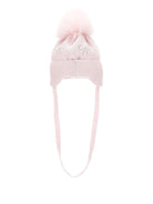 Berretto per neonata Monnalisa rosa con decorazione con strass - Rubino Kids