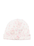 Berretto per neonata Monnalisa rosa con stampa orsetto - Rubino Kids