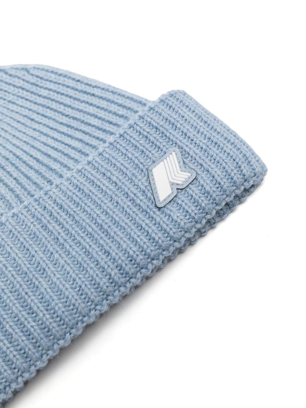 Berretto per neonati K - Way Kids azzurro con applicazione con logo - Rubino Kids