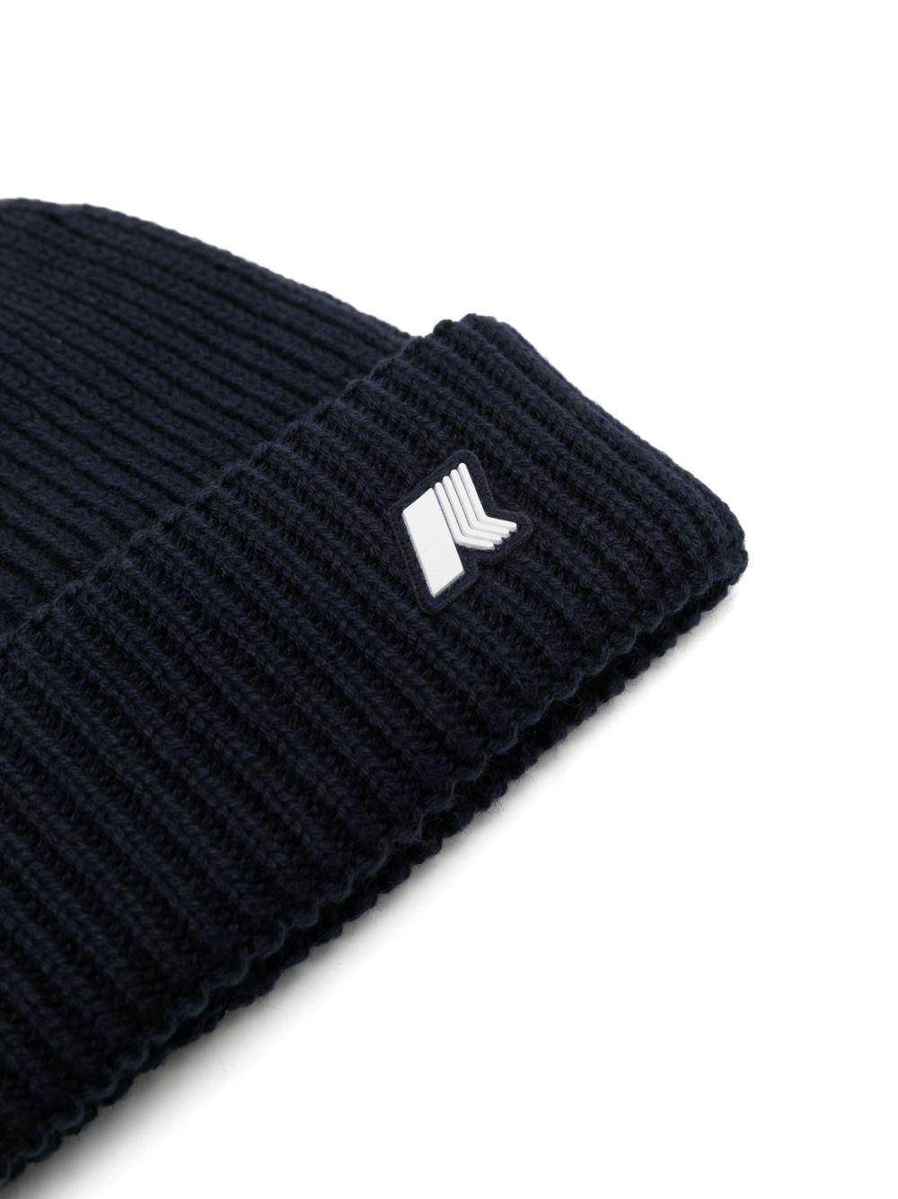 Berretto per neonati K - Way Kids blu con applicazione con logo - Rubino Kids