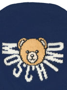 Berretto per neonati Moschino Kids blu con motivo Teddy - Rubino Kids