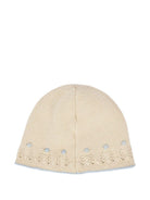 Berretto per neonati Paz Rodrìguez beige con lavorazione in rilievo - Rubino Kids
