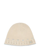 Berretto per neonati Paz Rodrìguez beige con lavorazione in rilievo - Rubino Kids