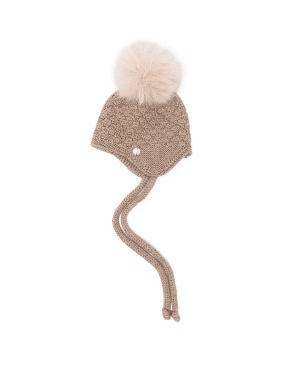 Berretto per neonati Paz Rodríguez beige con pompon - Rubino Kids