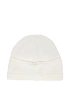 Berretto per neonati Paz Rodrìguez bianco con fascia testurizzata - Rubino Kids