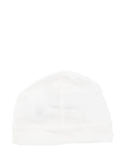 Berretto per neonati Petit Bateau bianco con logo sul davanti - Rubino Kids