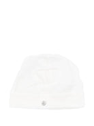 Berretto per neonati Petit Bateau bianco con logo sul davanti - Rubino Kids