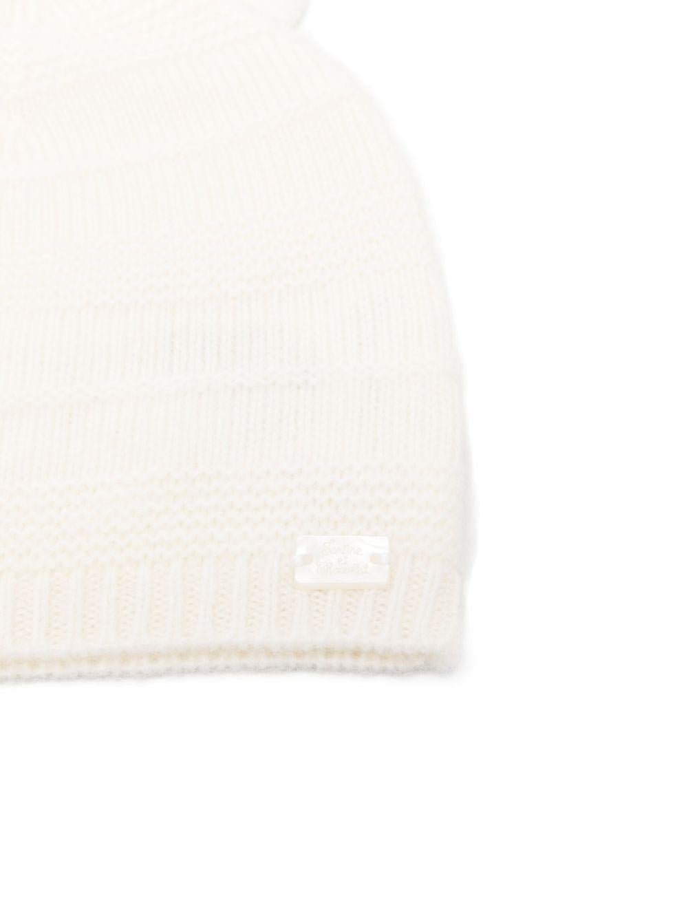 Berretto per neonati Tartine Et Chocolat bianco con dettagli orecchie - Rubino Kids