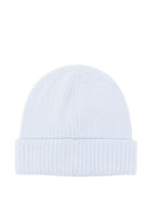 Berretto per neonato Boss Kids azzurro con logo ricamato - Rubino Kids