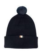 Berretto per neonato Boss Kids blu con dettaglio pompon - Rubino Kids