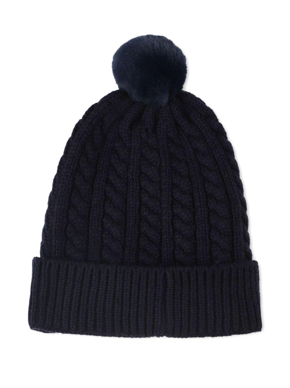 Berretto per neonato Boss Kids blu con logo - Rubino Kids