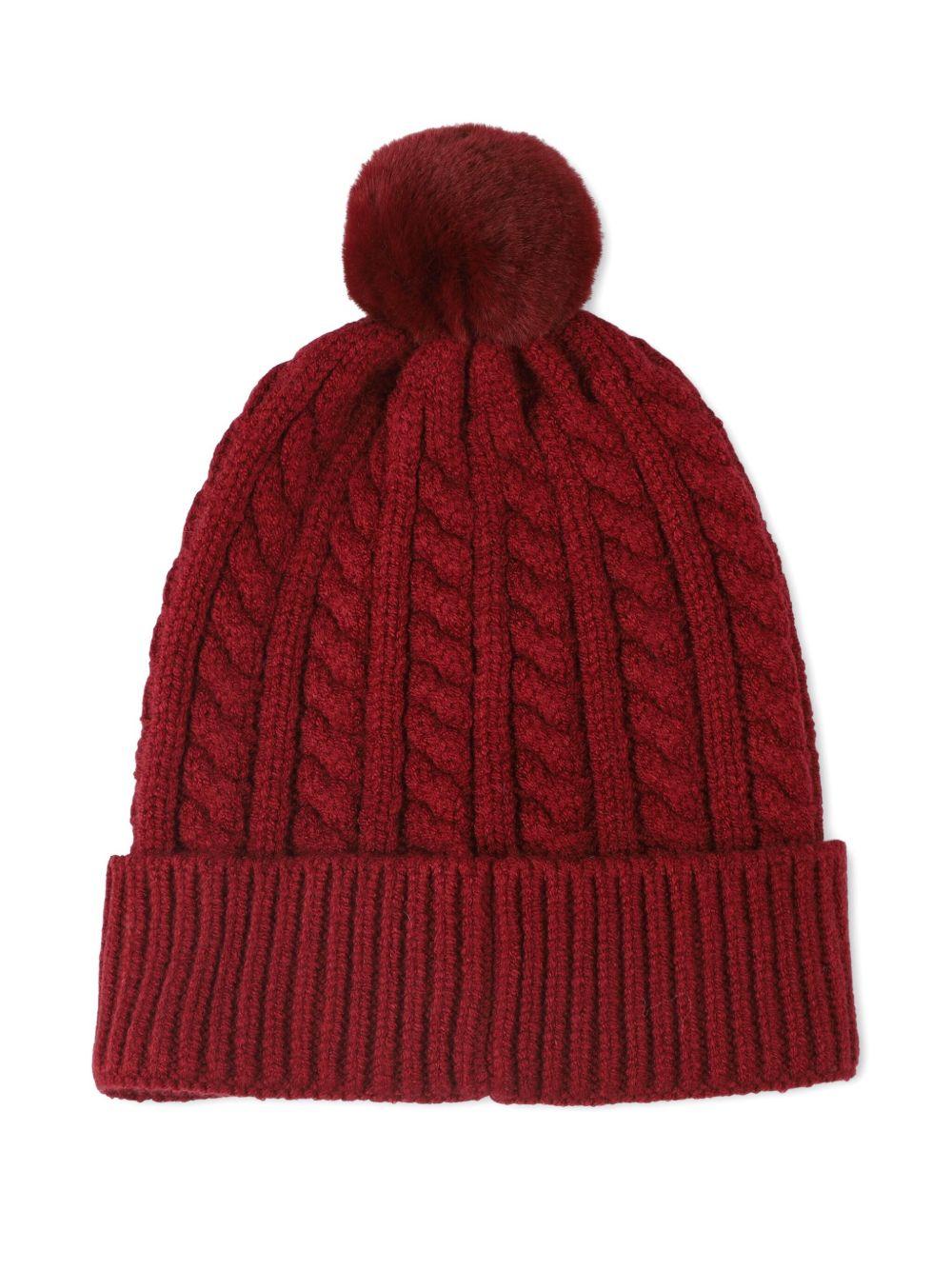 Berretto per neonato Boss Kids rosso con logo - Rubino Kids