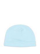 Berretto per neonato Moschino Kids azzurro con motivo orsetto - Rubino Kids