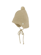 Berretto per neonato Paz Rodriguez beige con dettaglio pompon - Rubino Kids
