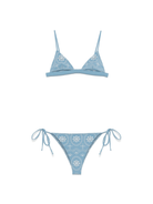 Bikini Marielle per donna MC2 Saint Barth azzurro con motivo floreale - Rubino Kids