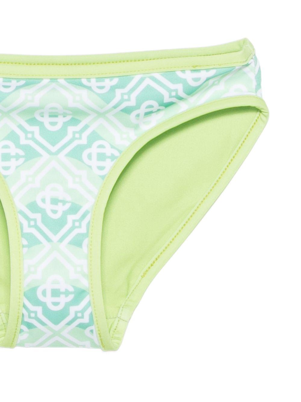 Bikini per bambina Casablanca Kids multicolor con finiture a contrasto - Rubino Kids
