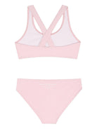 Bikini per bambina Givenchy Kids rosa con stampa logo - Rubino Kids