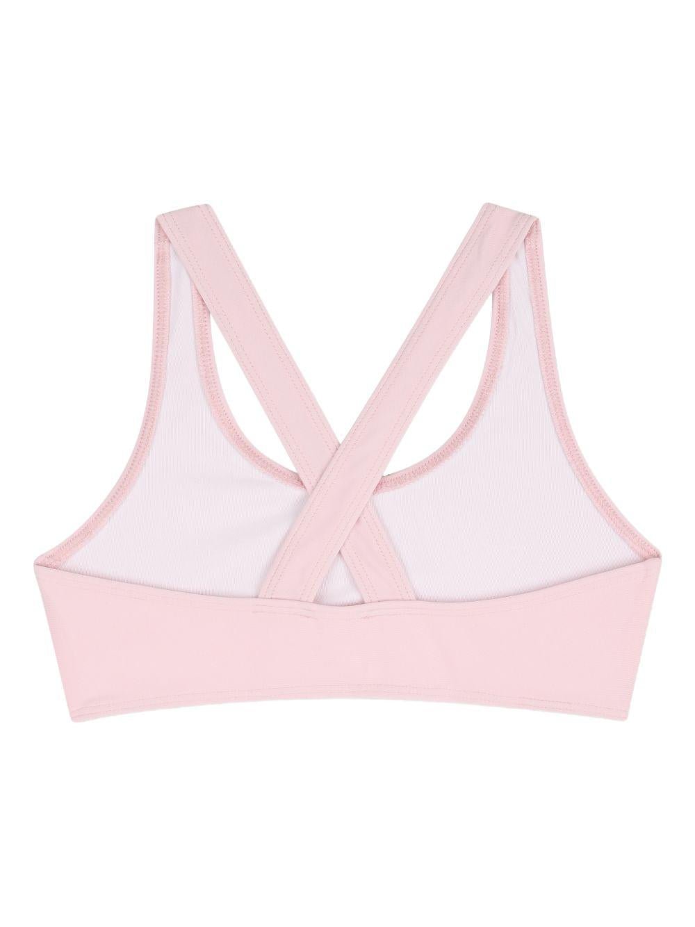 Bikini per bambina Givenchy Kids rosa con stampa logo - Rubino Kids