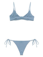 Bikini per donna MC2 Saint Barth azzurro con dettaglio glitterato - Rubino Kids