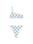 Bikini per donna MC2 Saint Barth bianco con stampa grafica - Rubino Kids