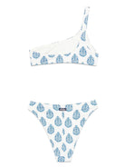 Bikini per donna MC2 Saint Barth bianco con stampa grafica - Rubino Kids