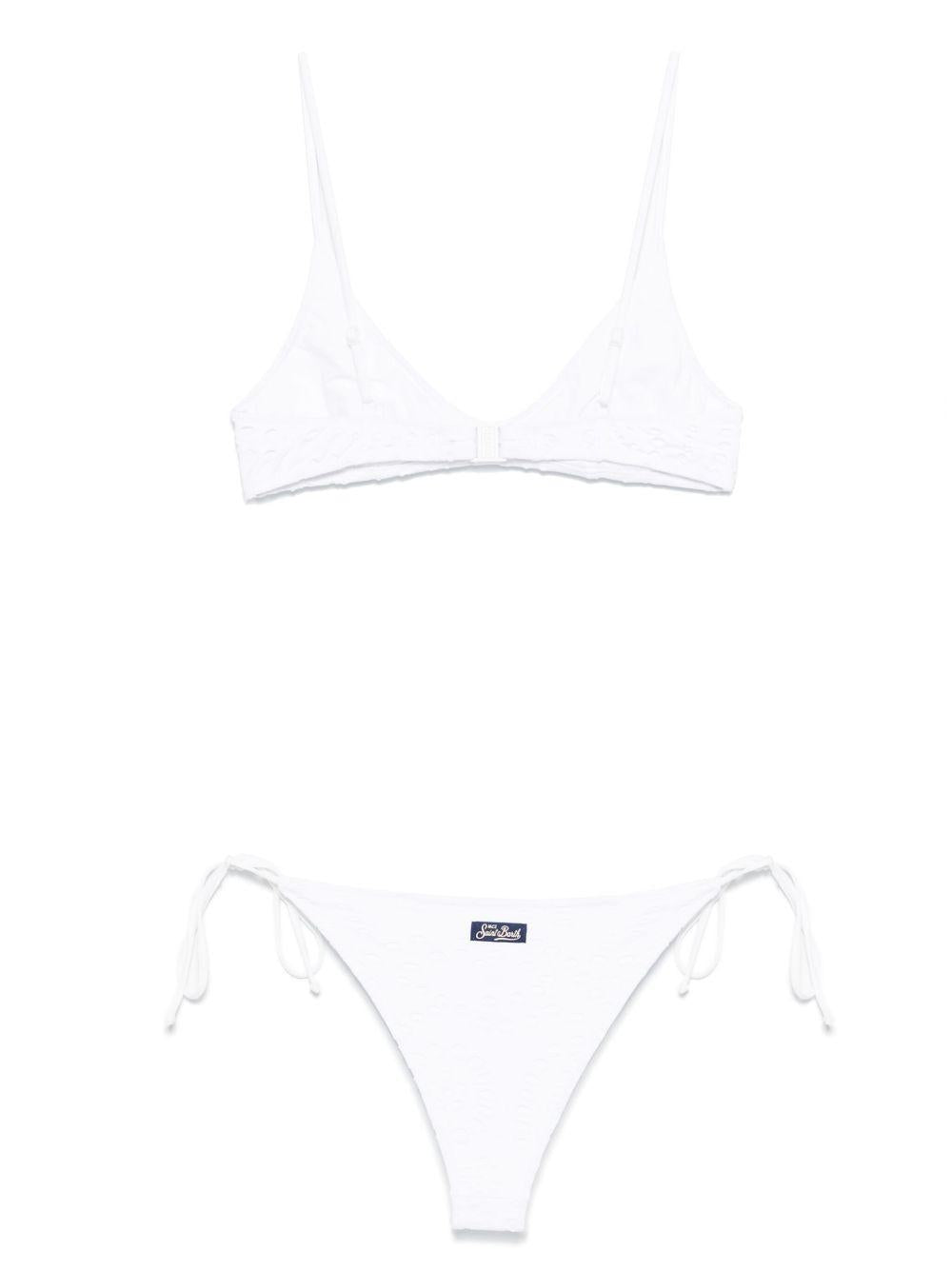Bikini per donna MC2 Saint Barth bianco in pizzo sangallo - Rubino Kids