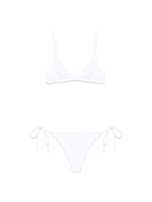Bikini per donna MC2 Saint Barth bianco in pizzo sangallo - Rubino Kids