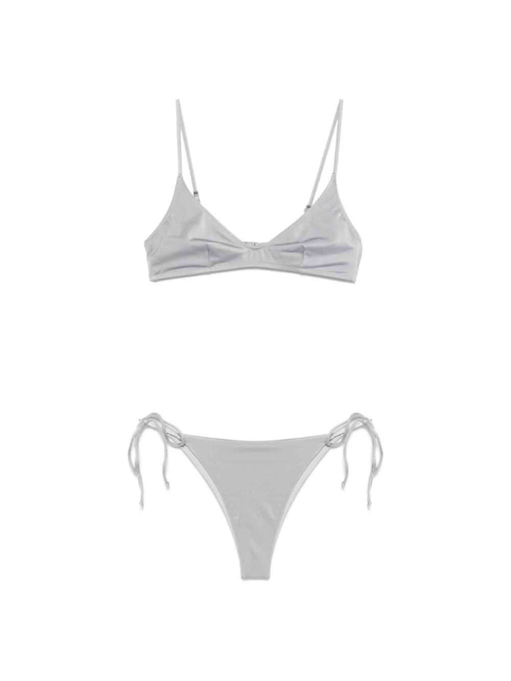 Bikini per donna MC2 Saint Barth grigio con dettaglio glitterato - Rubino Kids