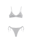 Bikini per donna MC2 Saint Barth grigio con dettaglio glitterato - Rubino Kids