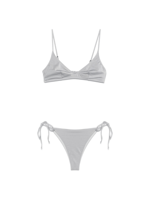 Bikini per donna MC2 Saint Barth grigio con dettaglio glitterato