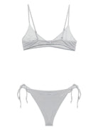 Bikini per donna MC2 Saint Barth grigio con dettaglio glitterato - Rubino Kids