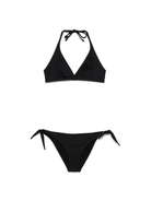 Bikini per donna MC2 Saint Barth nero con chiusura con laccetti - Rubino Kids