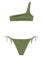 Bikini per donna MC2 Saint Barth verde con design monospalla - Rubino Kids