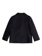 Blazer doppiopetto per neonato Balmain Kids nero con bottoni oro - Rubino Kids