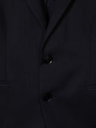 Blazer monopetto Emporio Armani Kids nero con revers classici - Rubino Kids