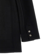 Blazer monopetto per bambina Monnalisa nero con revers classici - Rubino Kids